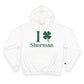 I Clover Sherman Champion Hoodie