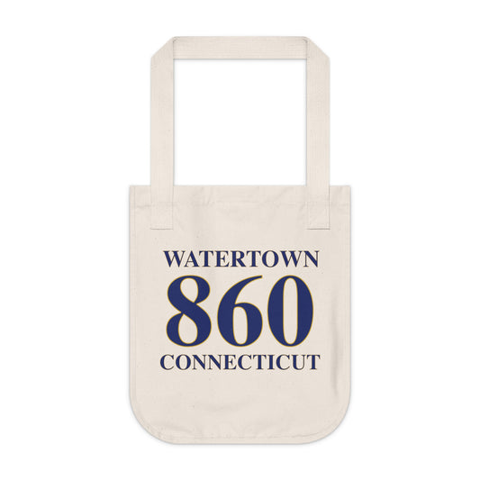 Watertown 860 Connecticut Organic Canvas Tote Bag