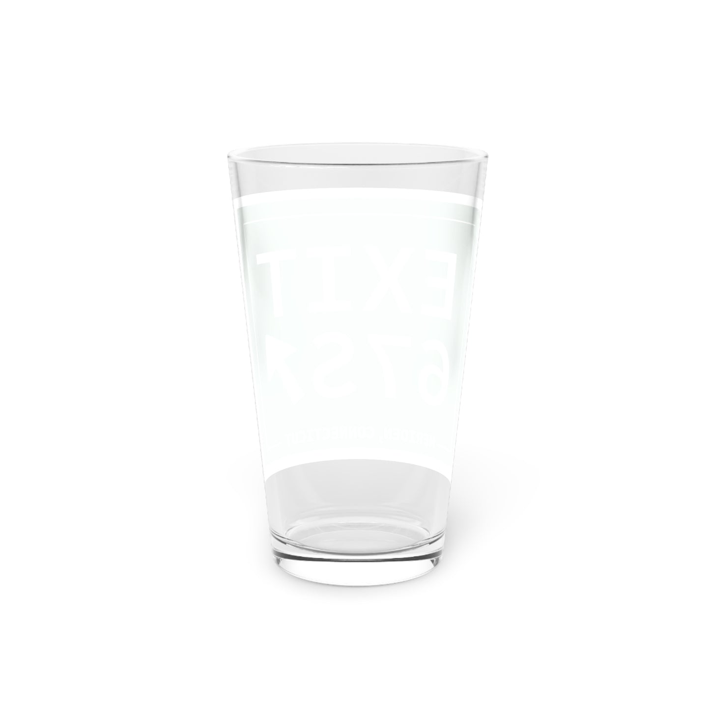 Vintage Exit 67S WCP Sign Pint Glass, 16oz