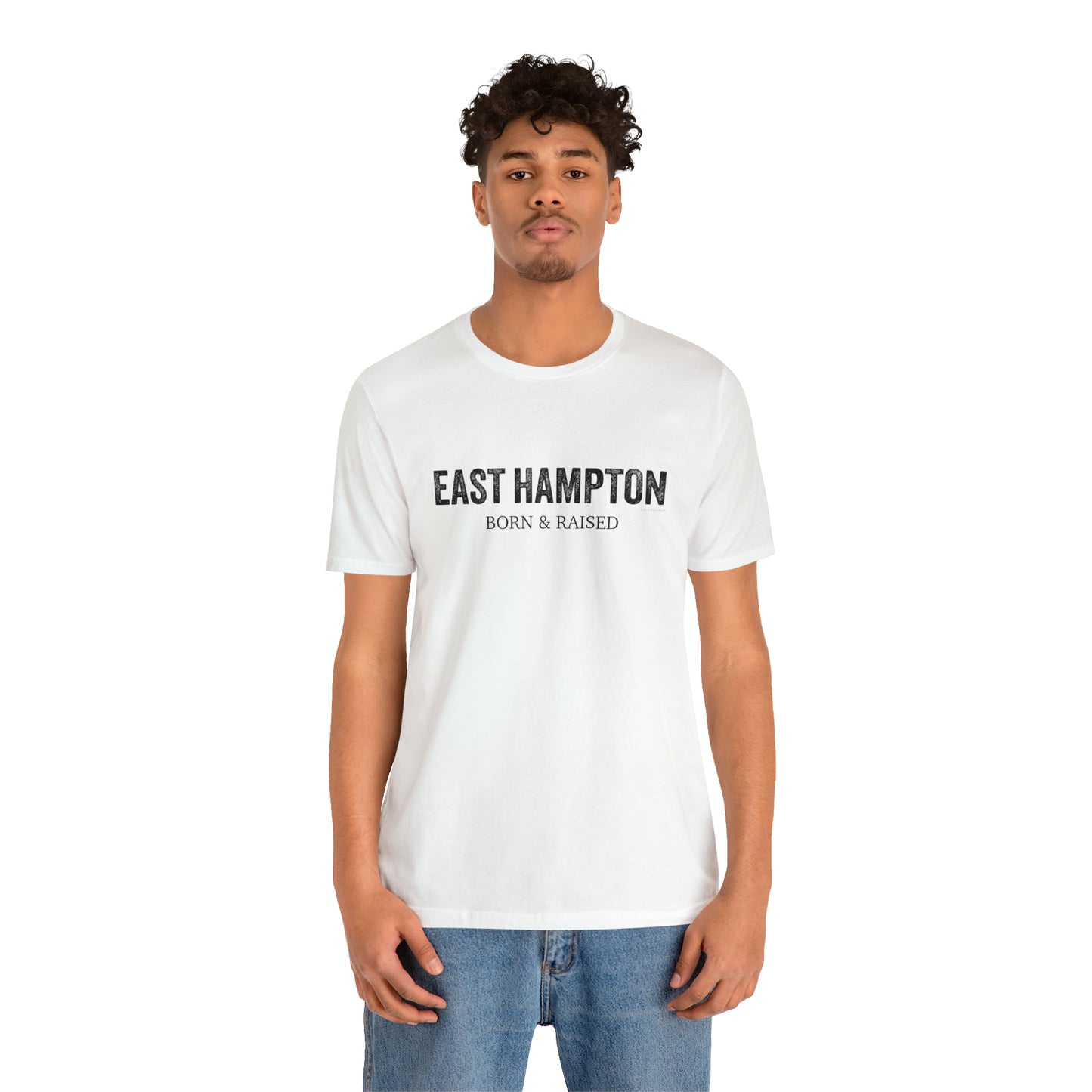 East Hampton Born & Raised Unisex Jersey Short Sleeve Tee