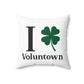 I Clover Voluntown Spun Polyester Square Pillow