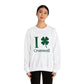 I Clover Cromwell Unisex Heavy Blend™ Crewneck Sweatshirt (green)