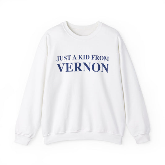 Just a kid from Vernon Unisex Heavy Blend™ Crewneck Sweatshirt