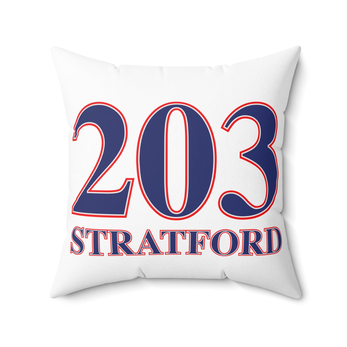 203 Stratford Red White & Blue Spun Polyester Square Pillow