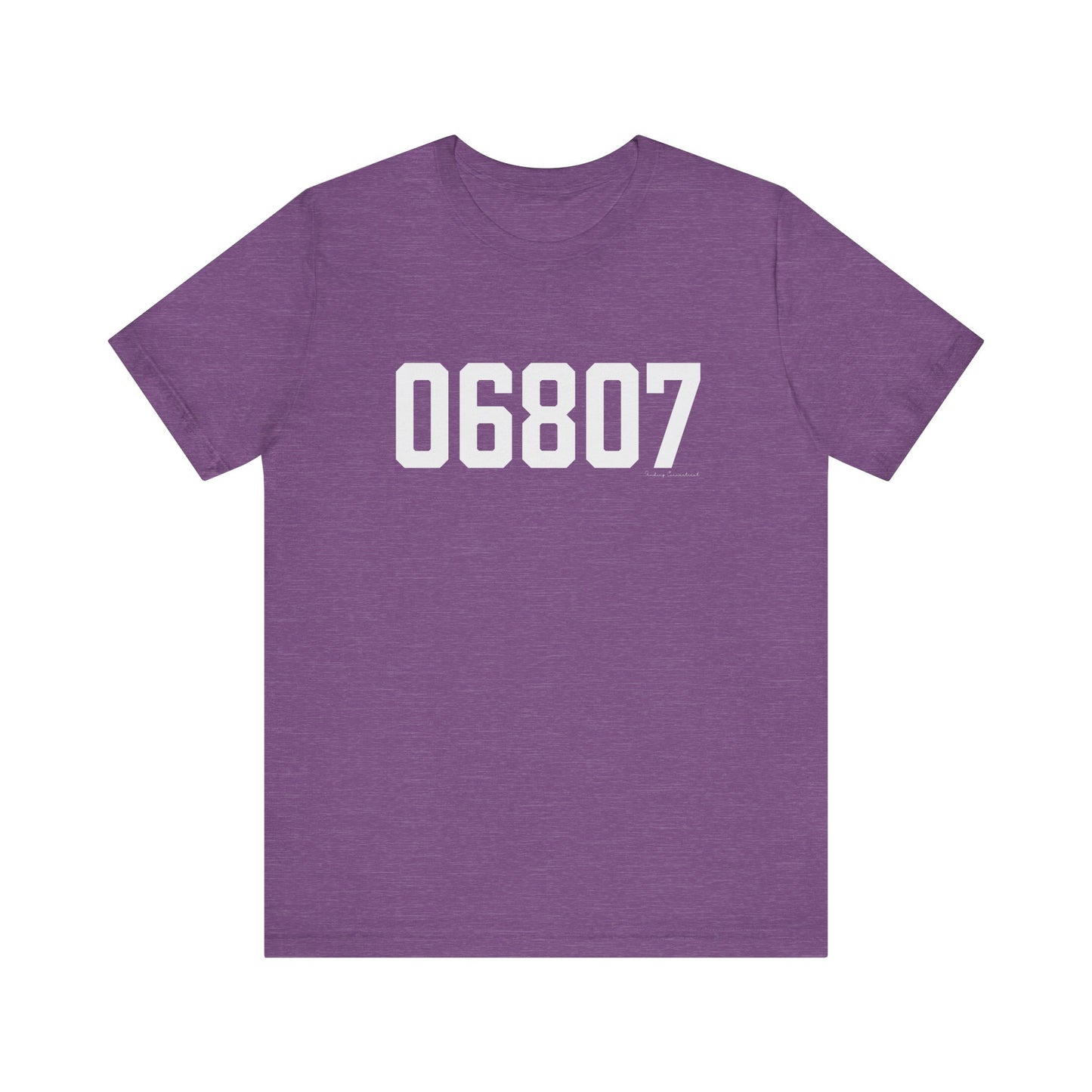 06807 - Greenwich CT Zip Code Unisex Jersey Short Sleeve T-Shirt