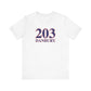 203 Danbury Red, White & Blue Unisex Jersey Short Sleeve T-Shirt