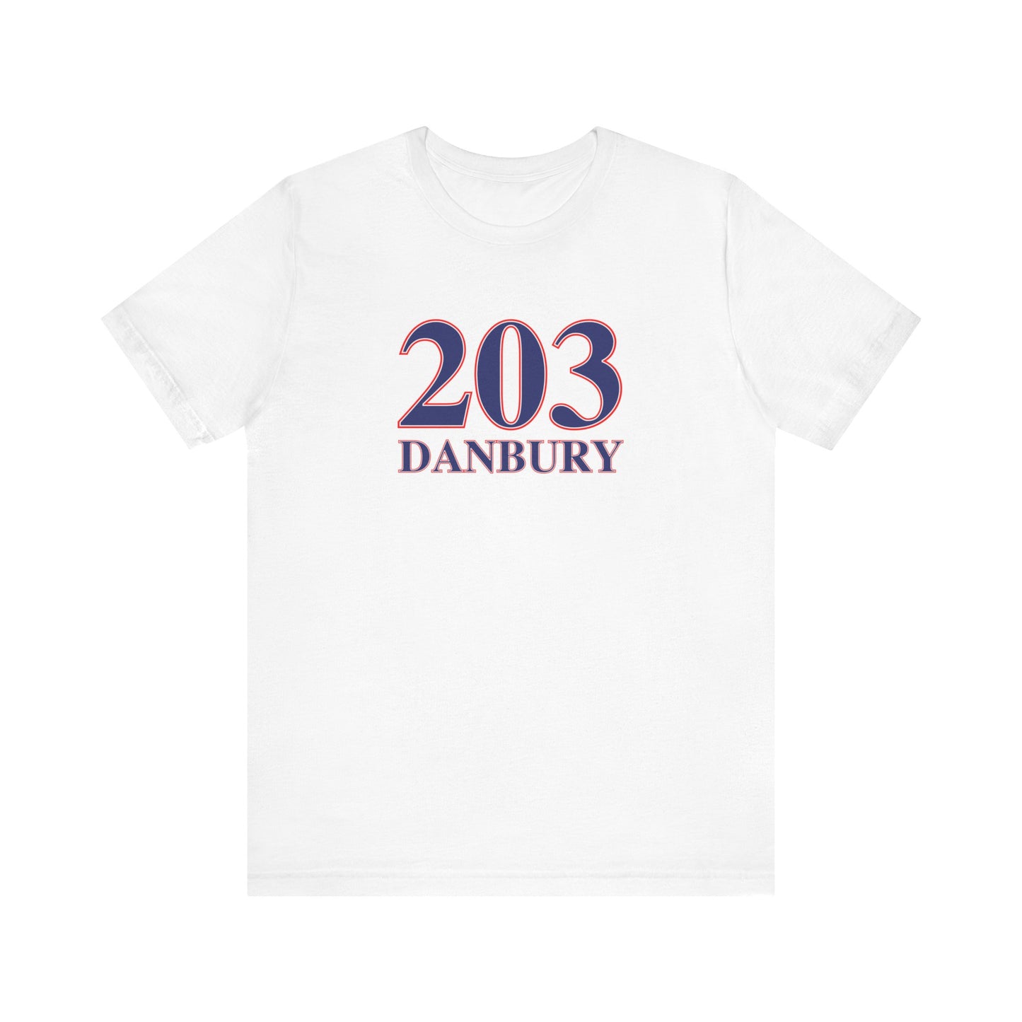 203 Danbury Red, White & Blue Unisex Jersey Short Sleeve T-Shirt