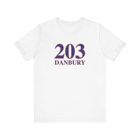 203 Danbury Red, White & Blue Unisex Jersey Short Sleeve T-Shirt