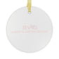 Love Greenfield Hill Glass Ornaments