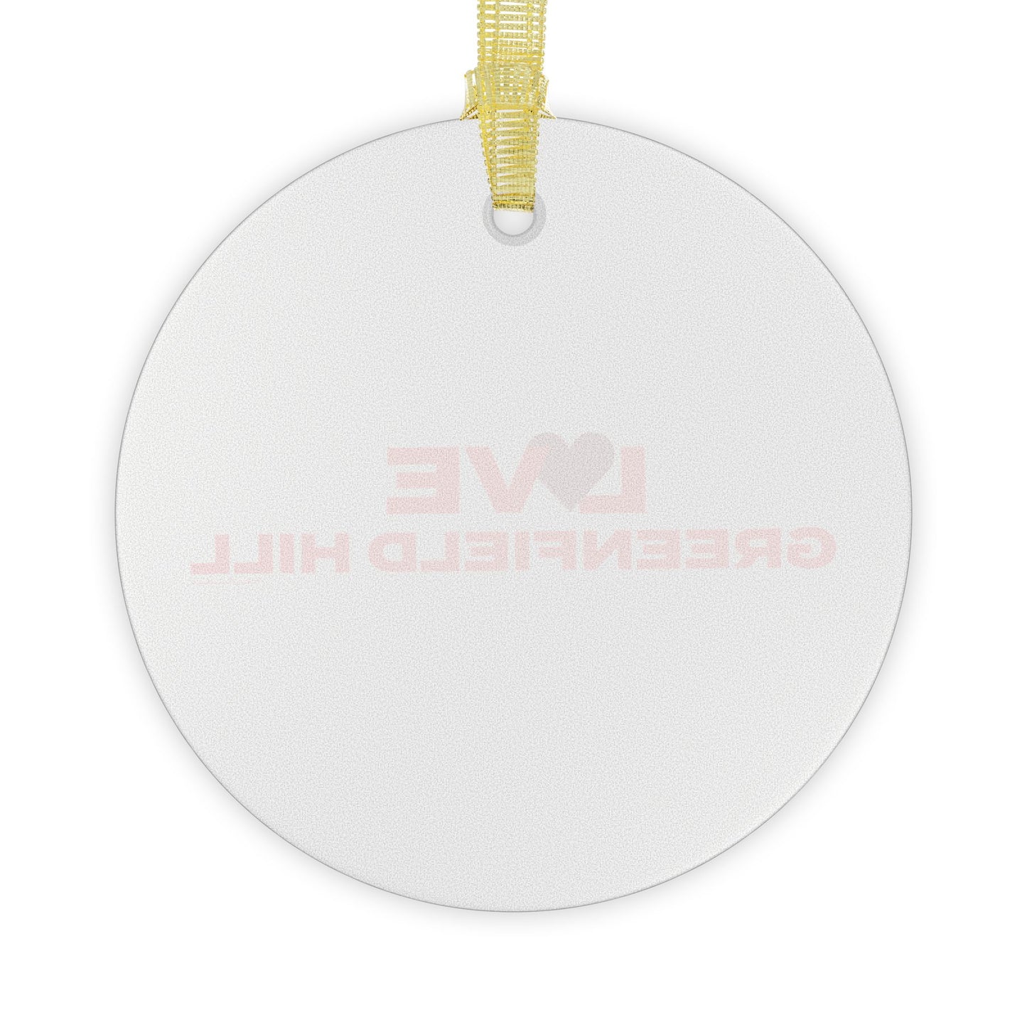 Love Greenfield Hill Glass Ornaments
