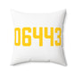 06443 Madison Connecticut Zip Code  Polyester Square Pillow