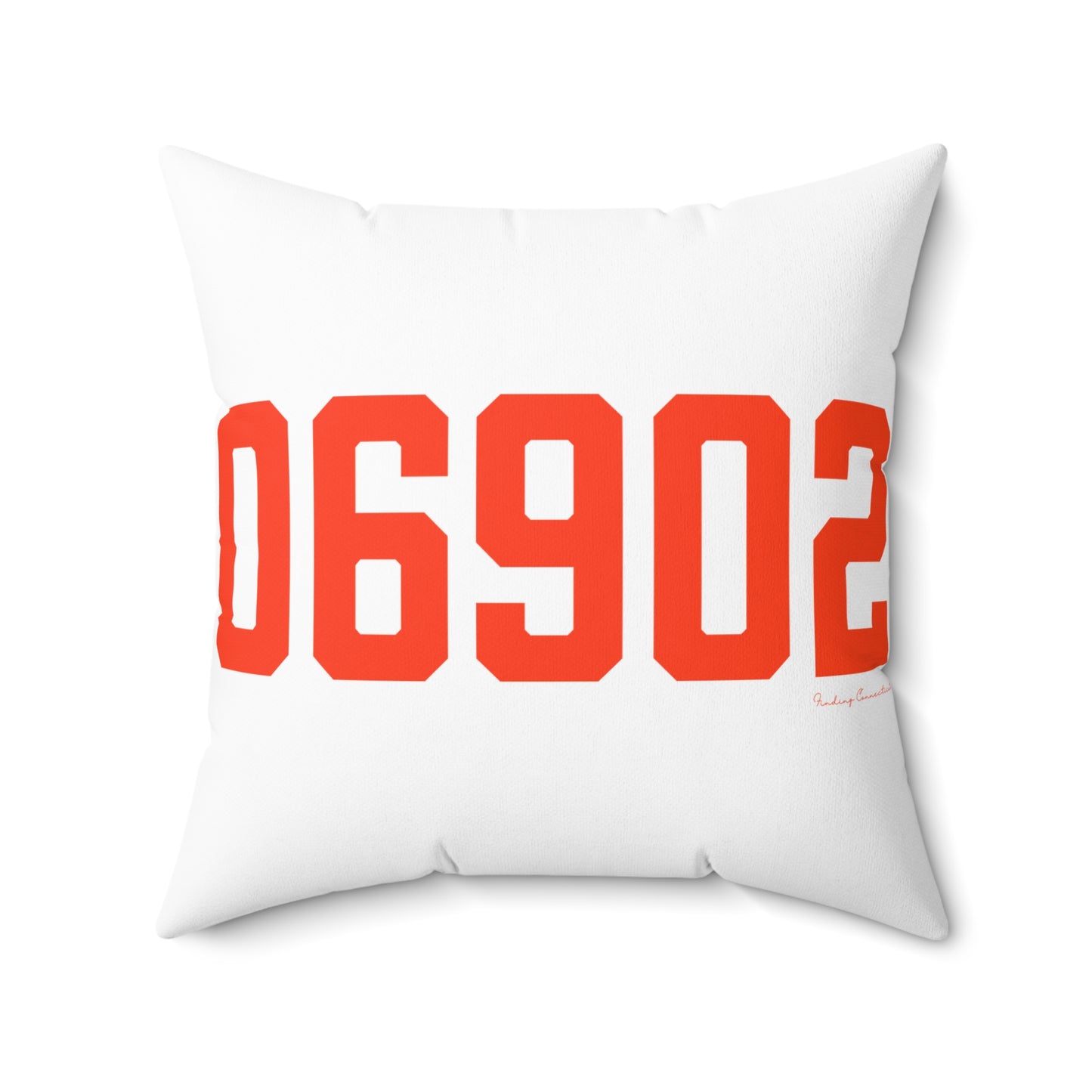 06902 Stamford Connecticut Zip Code Spun Polyester Square Pillow