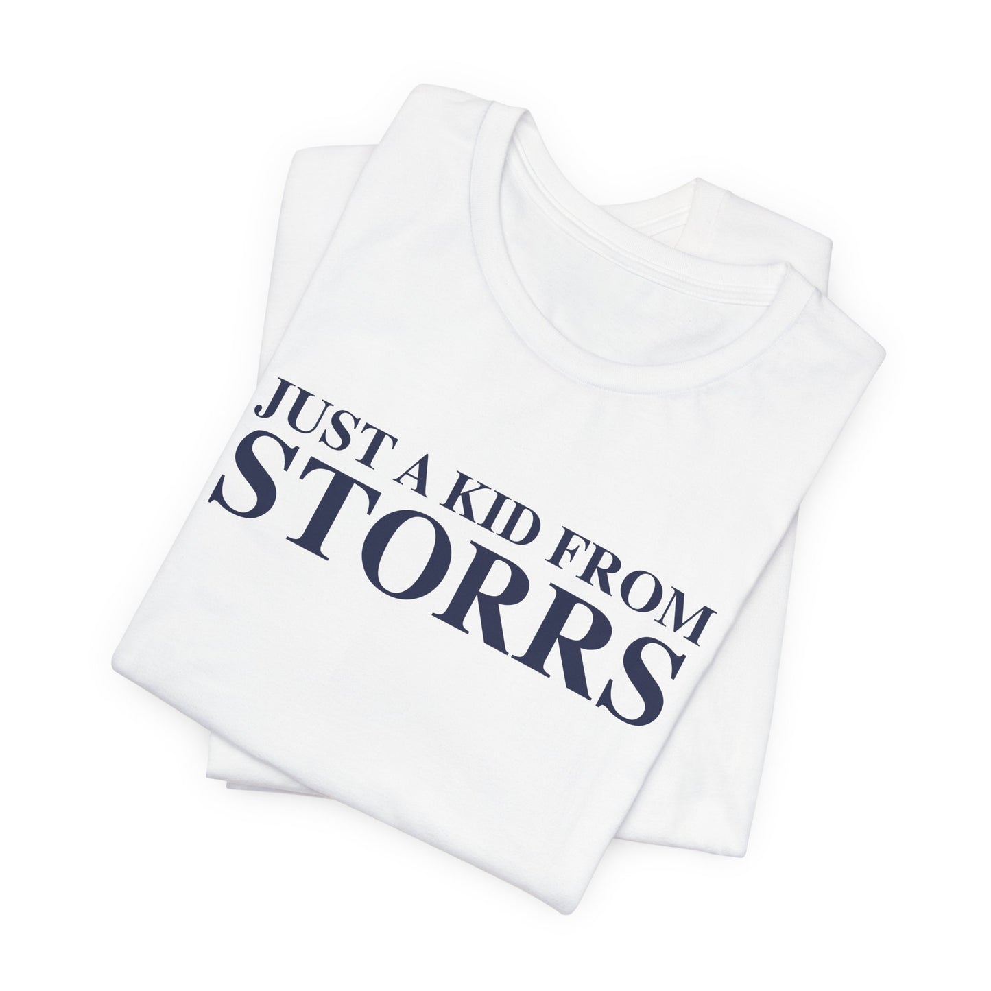 Just a kid from Storrs Unisex Jersey Short Sleeve T-Shirt