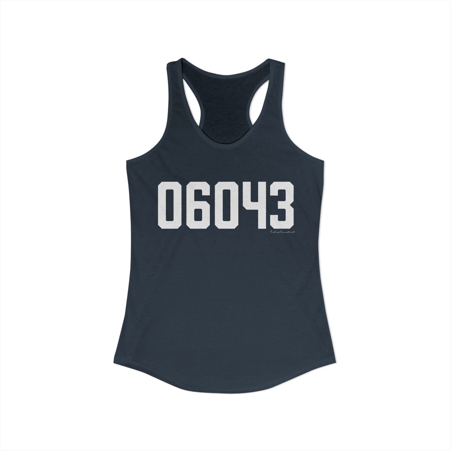 06043 Bolton CT Zip Code Women's Ideal Racerback Tank Top