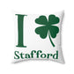 I Clover Stafford Spun Polyester Square Pillow