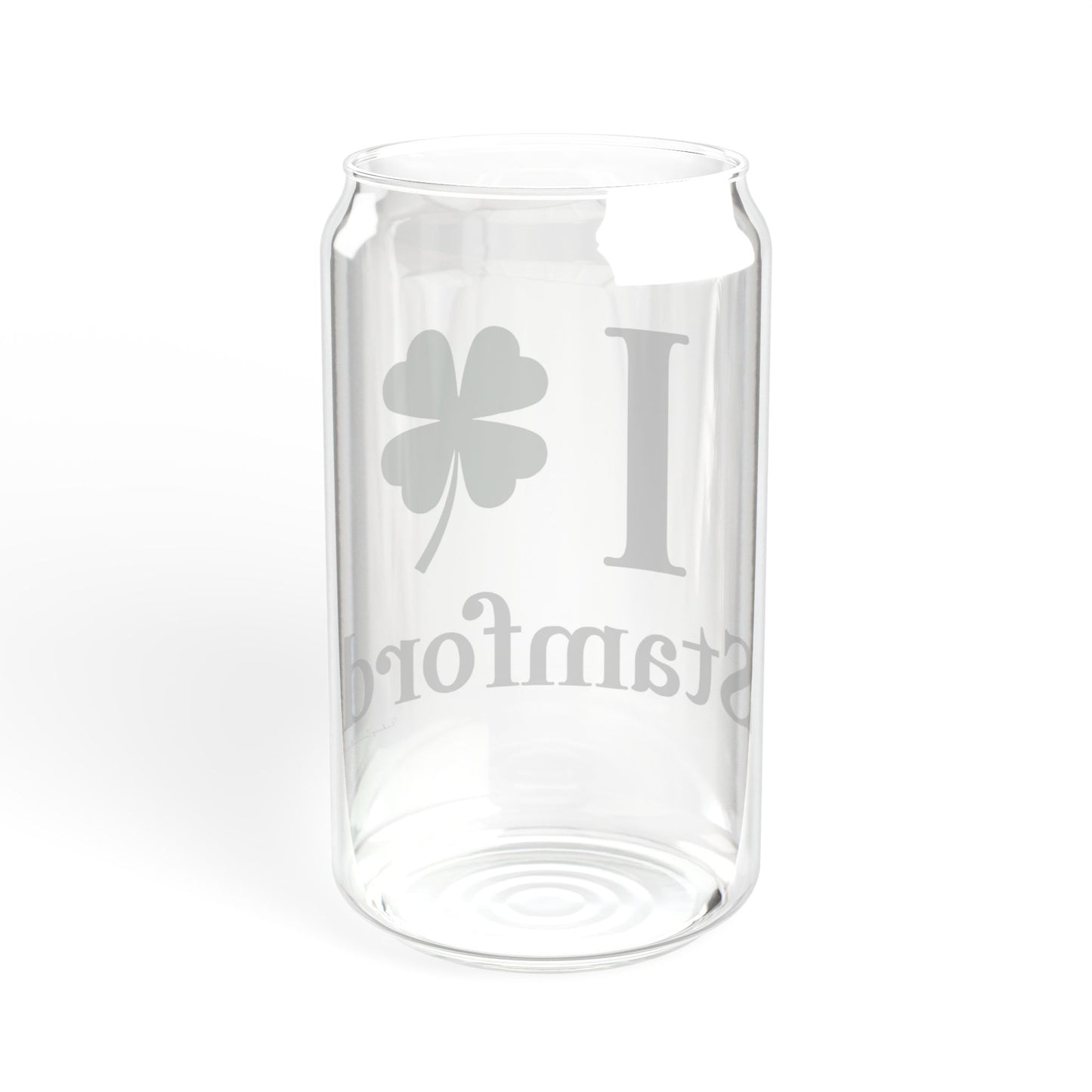 I Clover Stamford Sipper Glass, 16oz