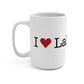 I Heart Lake Hills. Mug 15oz