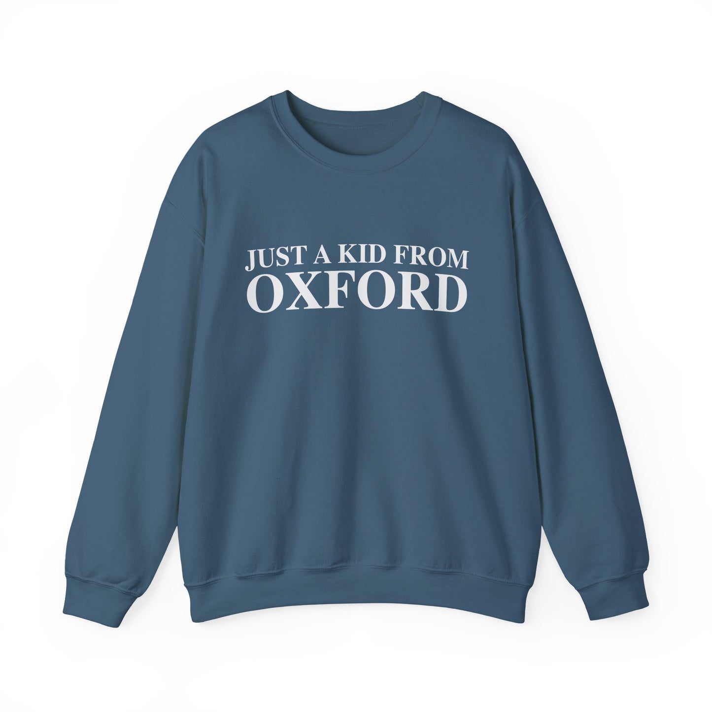Just a kid from Oxford Unisex Heavy Blend™ Crewneck Sweatshirt