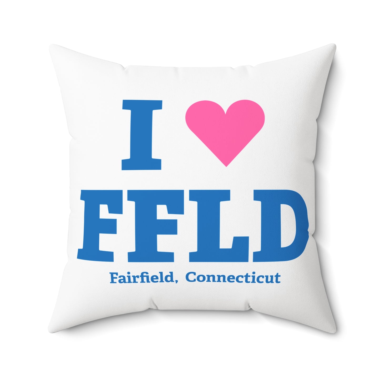 I Heart FFLD Spun Polyester Square Pillow
