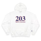 203 New Canaan Red White & Blue Champion Hoodie