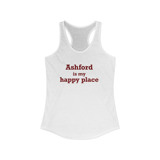 Ashford is My Happy Place Women's Ideal Racerback Tank Top
