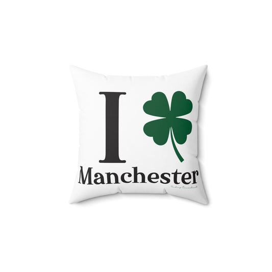 I Clover Manchester Spun Polyester Square Pillow