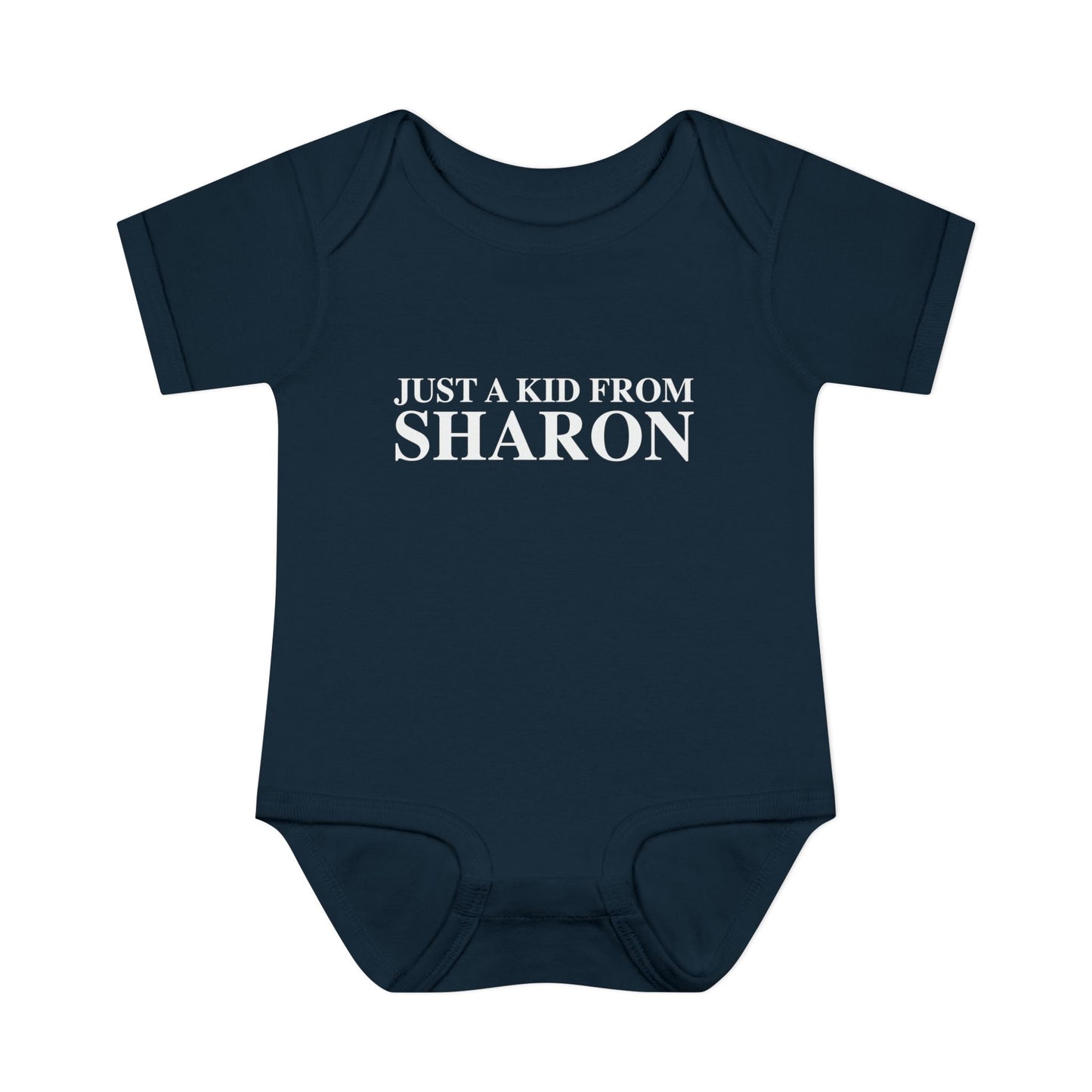 Just a kid from Sharon Infant Baby Rib Bodysuit
