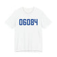 06084 Tolland Connecticut Zip Code Unisex Jersey Short Sleeve T-Shirt