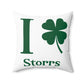 I Clover Storrs Spun Polyester Square Pillow