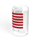 Redding Connecticut Flag Sipper Glass, 16oz