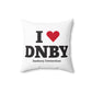 I Heart DNBY Spun Polyester Square Pillow