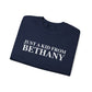 Just a kid from Bethany Unisex Heavy Blend™ Crewneck Sweatshirt