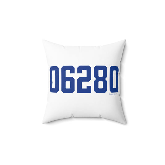 06280 Windham Connecticut Zip Code Spun Polyester Square Pillow