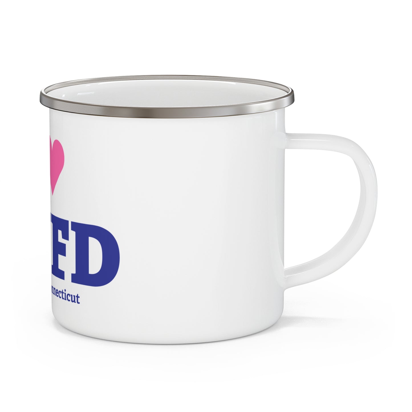 I Heart NWFD Enamel Camping Mug