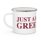 Just a kid from Greenwich Enamel Camping Mug