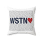 Weston Love Spun Polyester Square Pillow