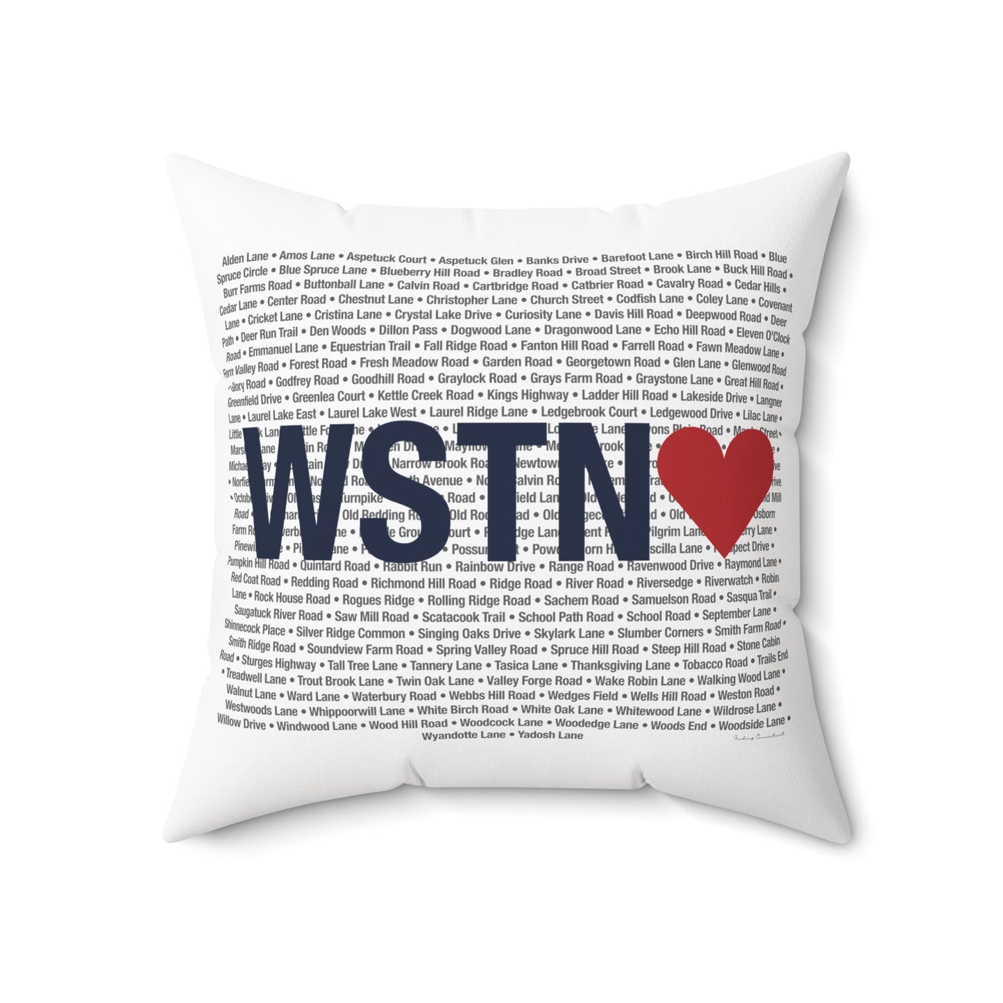 Weston Love Spun Polyester Square Pillow