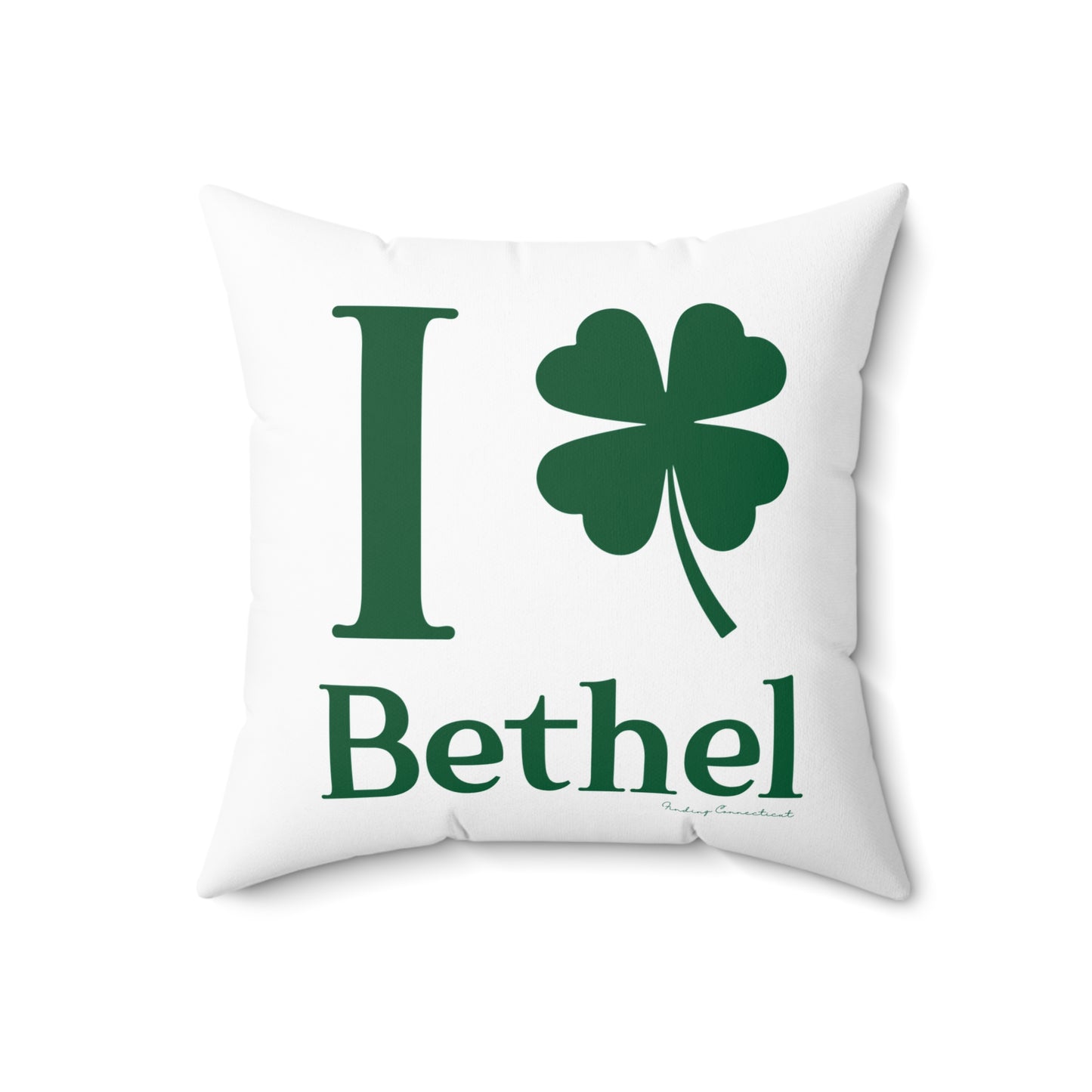 I Clover Bethel Spun Polyester Square Pillow