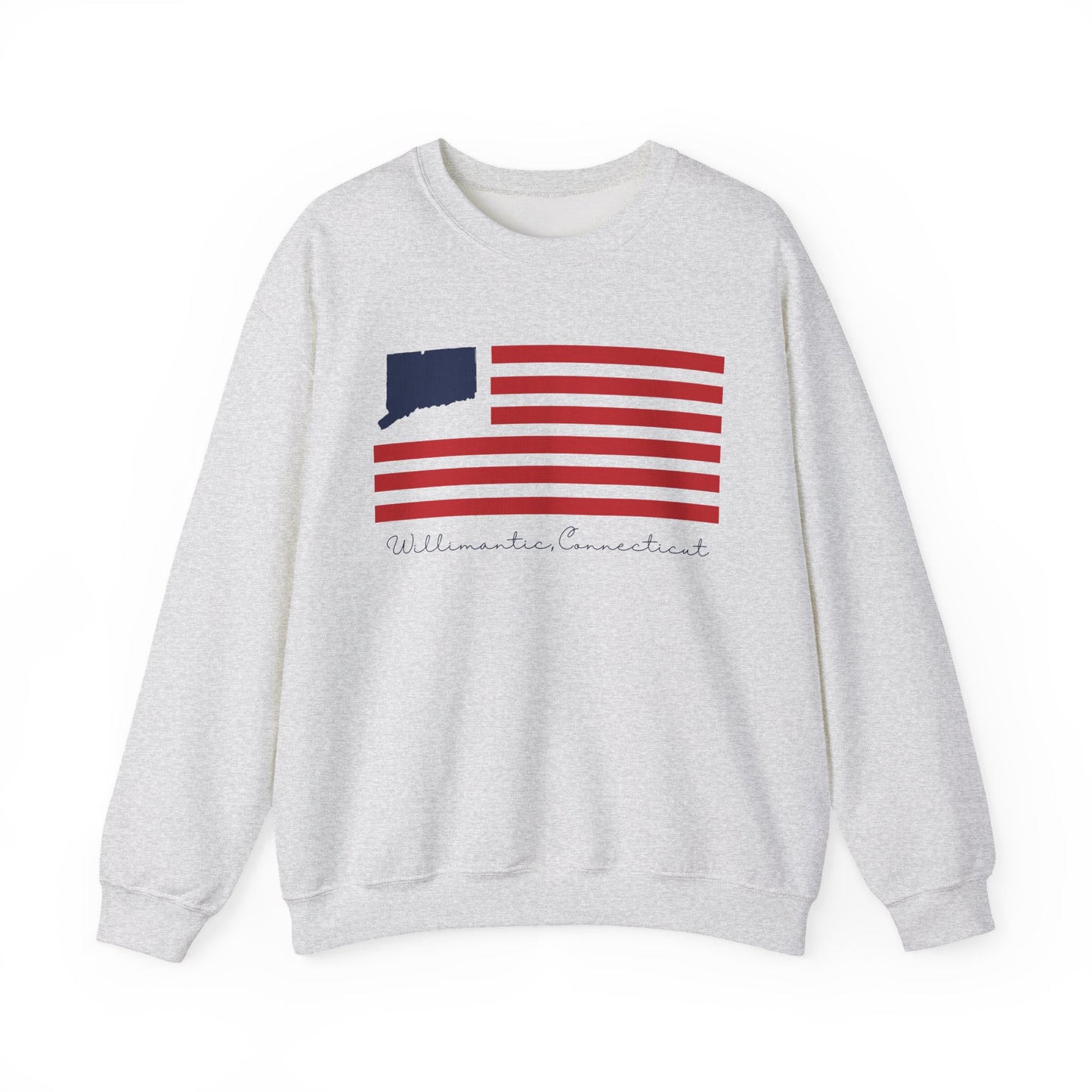 Willimantic Connecticut Flag Unisex Heavy Blend™ Crewneck Sweatshirt
