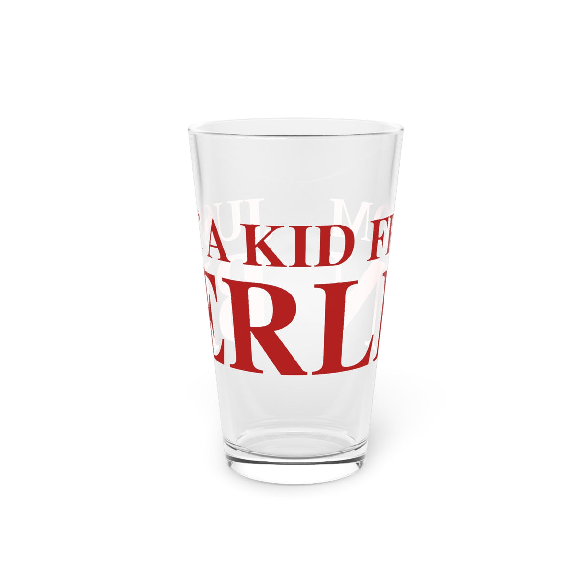 Just a kid from Berlin Pint Glass, 16oz