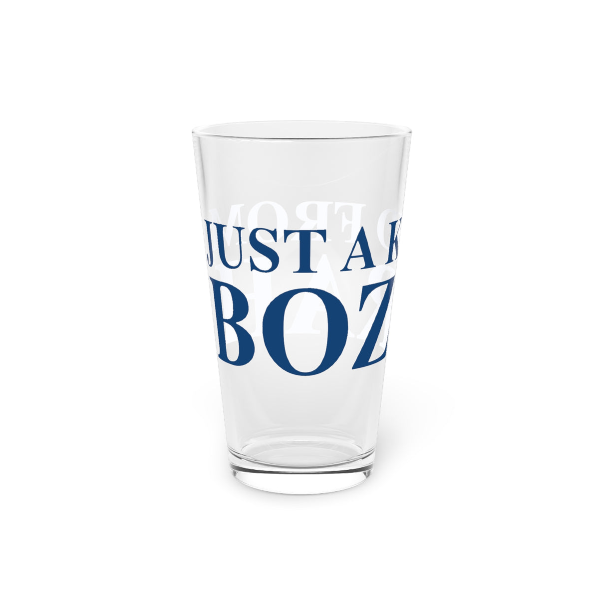 Just a kid from Bozrah Pint Glass, 16oz
