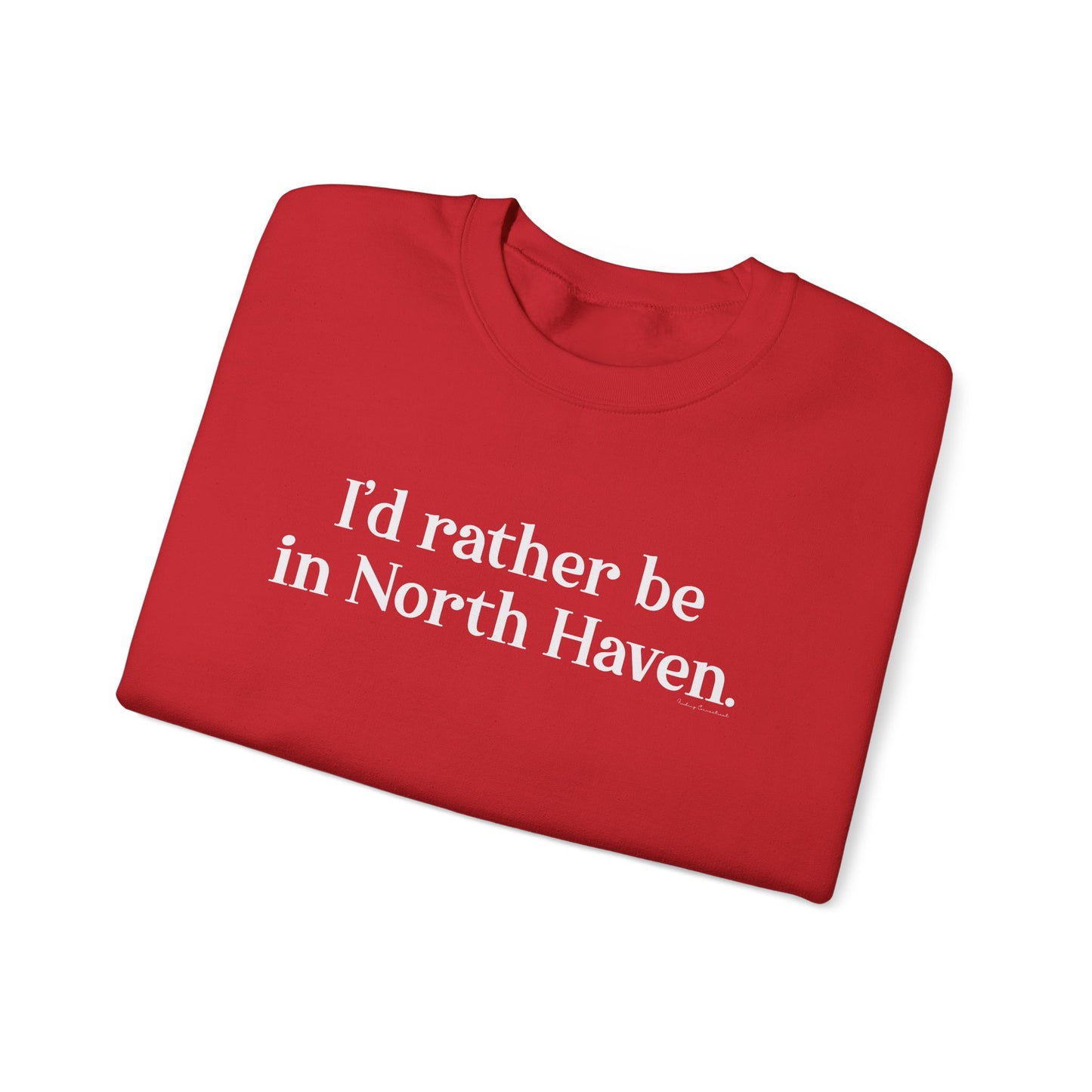 I'd rather be in North Haven. Unisex Heavy Blend™ Crewneck Sweatshirt