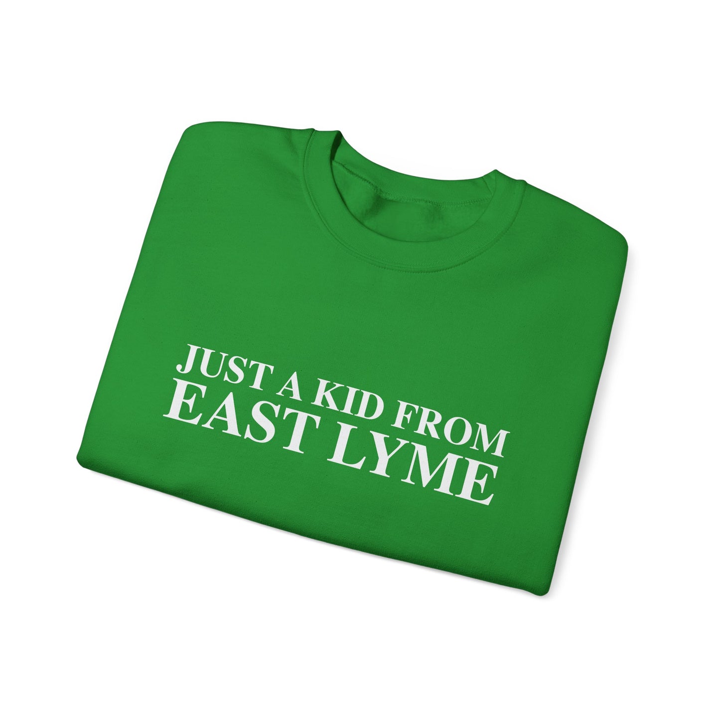 Just a kid from East Lyme Unisex Heavy Blend™ Crewneck Sweatshirt