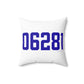 06281 Woodstock Connecticut Zip Code Spun Polyester Square Pillow