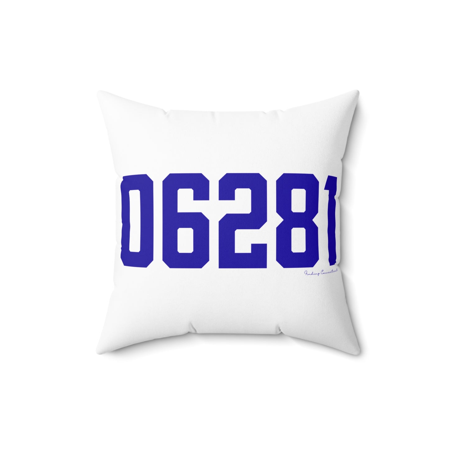 06281 Woodstock Connecticut Zip Code Spun Polyester Square Pillow