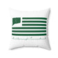 Marlborough Connecticut St. Patrick’s Day Flag Spun Polyester Square Pillow