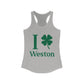 I Clover Weston (Green) Women's Ideal Racerback Tank