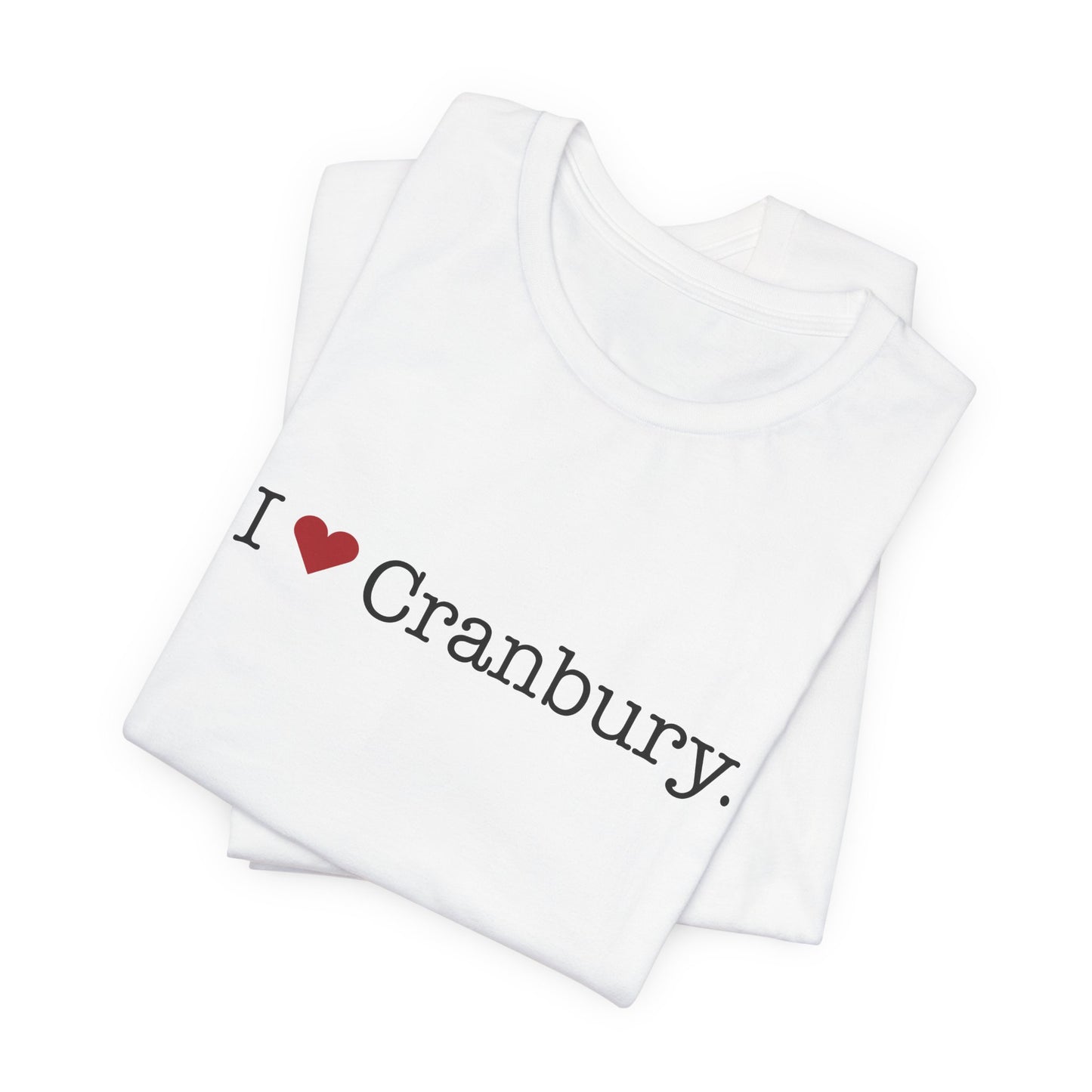 I Heart Cranbury. Unisex Jersey Short Sleeve T-Shirt