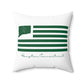 Hampton Connecticut St. Patrick’s Day Flag  Spun Polyester Square Pillow