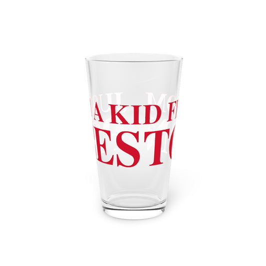 Just a kid from Preston Pint Glass, 16oz